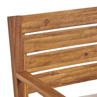 Outdoor Dining Chair Set of 2, Beige Polyester, Sandblast Natural Brown - BM355242