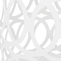 Reeta Outdoor End Table Set of 2, Cylindrical, Laser Cut, White Iron-BM355250