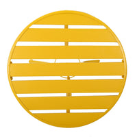 Rune 3pc Outdoor Bistro Set with Round Table and Armchairs, Yellow - BM355265