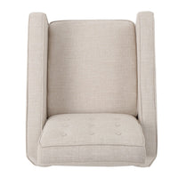 Tery Manual Recliner Sofa Chair, Tufted Back, Track Arms, Wheat Polyester - BM355281