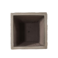 Rahu Tall Tapered Planter, Bark Stone Finish, Brown Concrete 31 Inch - BM355288
