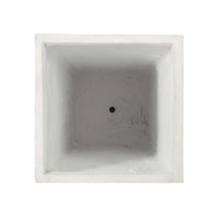 Rahu Tall Tapered Planter, Framed Panel,  Antique White Concrete 31 Inch - BM355295