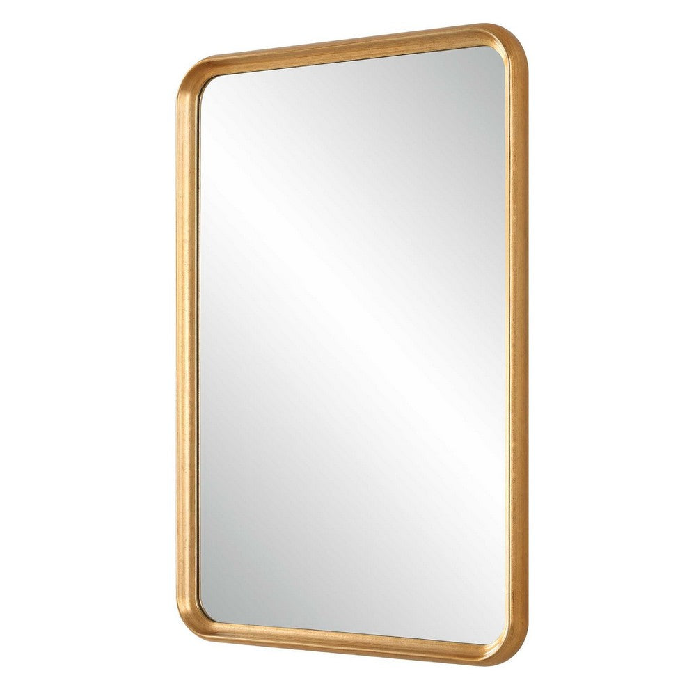 Decorative Wall Mirror, Champagne Gold Leaf, 20x30 Rectangular Frame