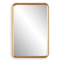 Decorative Wall Mirror, Champagne Gold Leaf, 20x30 Rectangular Frame