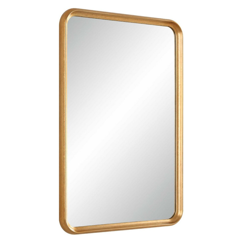 Decorative Wall Mirror, Champagne Gold Leaf, 20x30 Rectangular Frame