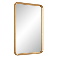 Decorative Wall Mirror, Champagne Gold Leaf, 20x30 Rectangular Frame