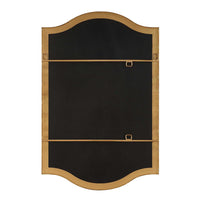 Decorative Wall Mirror, Arch Design, Brushed Gold Arched Frame, 22x34