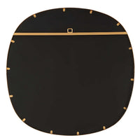 Decorative Wall Mirror, Gold Leaf Irregular Round, Beveled Glass, 30 Inch