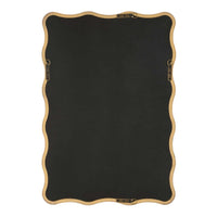 Decorative Wall Mirror, Organic Scalloped Edges, Antique Bronze, Gold, 23x33