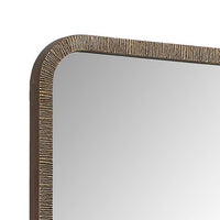 Decorative Wall Mirror, Antique Gold Ridged Frame, 22x32 Rectangular