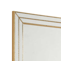 Accent Wall Mirror, Triple Frame, Mirror Inlays, Antique Gold 24x34