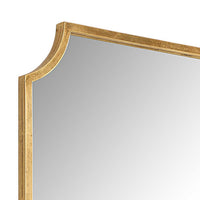 Kona Accent Wall Mirror, Scalloped Corners, Gold Leaf Finish 22x36