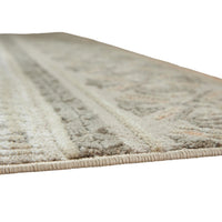 Baku 8x10 Large Area Rug, Medallion Motif, Ivory Polypropylene Polyester - BM355548