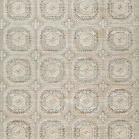 Baku 8x10 Large Area Rug, Medallion Motif, Ivory Polypropylene Polyester - BM355548