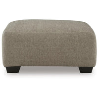 Vely Oversized Accent Ottoman, Foam Seat, Hemp Brown Polyester 40 Inch - BM355549