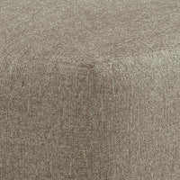 Vely Oversized Accent Ottoman, Foam Seat, Hemp Brown Polyester 40 Inch - BM355549