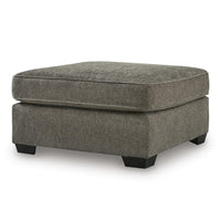 Oly Oversized Accent Ottoman, Foam Seat, Graphite Gray Polyester, 36 Inch - BM355550