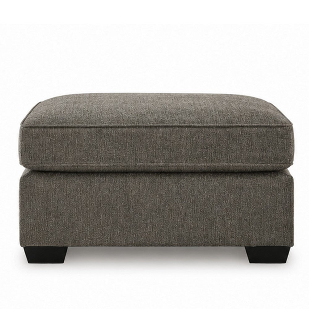 Oly Oversized Accent Ottoman, Foam Seat, Graphite Gray Polyester, 36 Inch - BM355550