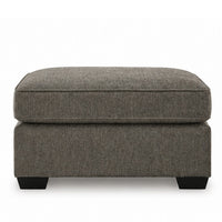 Oly Oversized Accent Ottoman, Foam Seat, Graphite Gray Polyester, 36 Inch - BM355550