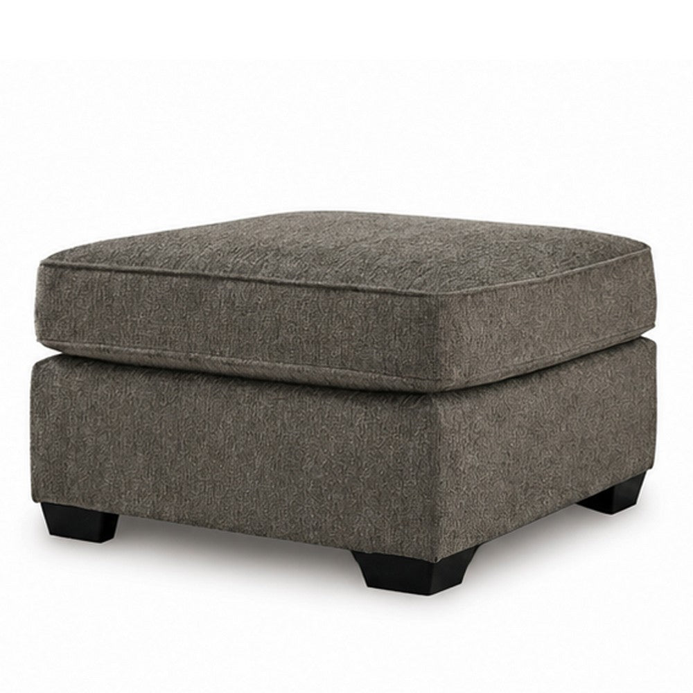 Oly Oversized Accent Ottoman, Foam Seat, Graphite Gray Polyester, 36 Inch - BM355550