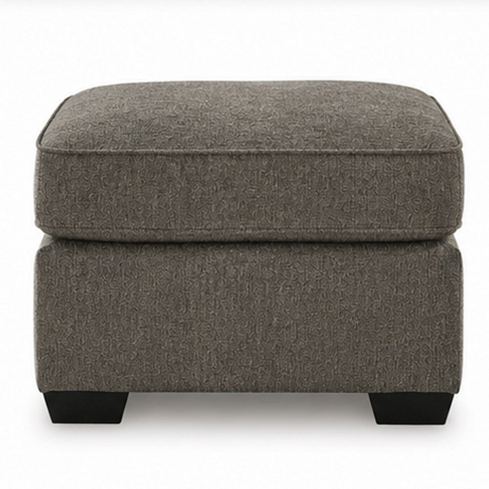 Oly Oversized Accent Ottoman, Foam Seat, Graphite Gray Polyester, 36 Inch - BM355550