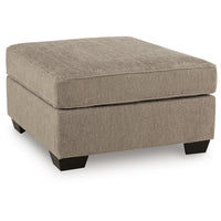 Oly Oversized Accent Ottoman, Foam Seat, Mocha Brown Polyester, 36 Inch - BM355551