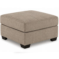 Oly Oversized Accent Ottoman, Foam Seat, Mocha Brown Polyester, 36 Inch - BM355551