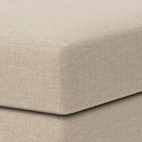 Lizo Oversized Square Ottoman, Foam Cushion, Twill Brown Nuvella 36 Inch - BM355553