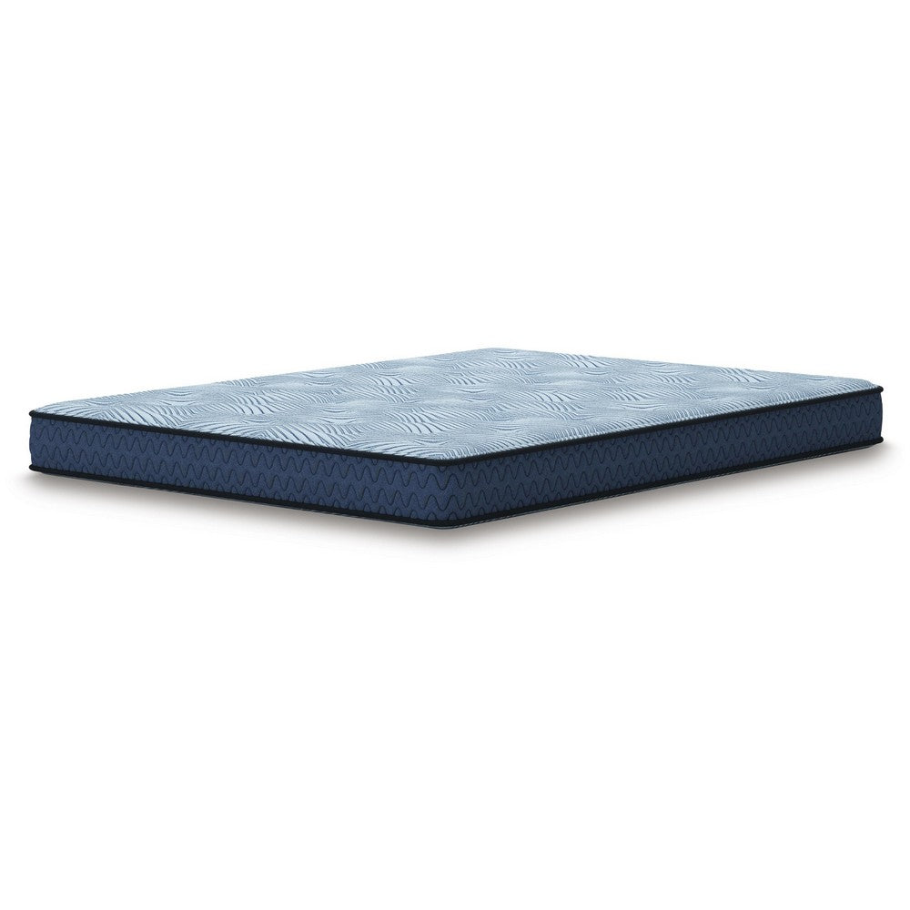 Peko Full Hybrid Mattress, Blue Hyper Cool Stretch Knit Cover 8 Inch - BM355556