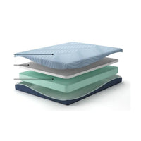 Ryna Twin Mattress, Memory Foam, Light Blue  Stretch Knit Cover 8 Inch - BM355557