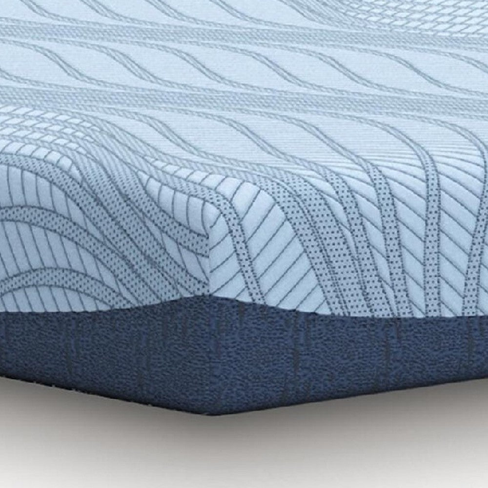 Ryna Twin Mattress, Memory Foam, Light Blue  Stretch Knit Cover 8 Inch - BM355557