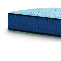 Pmy Twin Hybrid Mattress, Blue Hyper Cool Stretch Knit Cover 10 Inch - BM355558