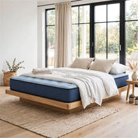 Pmy Twin Hybrid Mattress, Blue Hyper Cool Stretch Knit Cover 10 Inch - BM355558