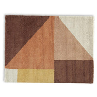 Mona Geometric Large Area Rug w Shag, 30mm Pile, Pink Polypropylene 8x10 - BM355559