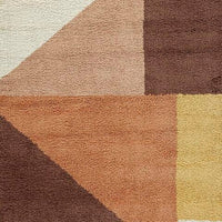 Mona Geometric Large Area Rug w Shag, 30mm Pile, Pink Polypropylene 8x10 - BM355559