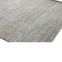 Feri Striped Large Area Rug, Gray and Ivory Polypropylene Polyester 8x10 - BM355566