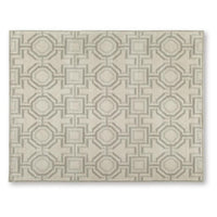 Moca Large Area Rug, Geometric Design, Gray and Ivory Polypropylene 8x10 - BM355567