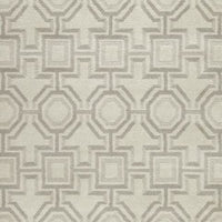 Moca Large Area Rug, Geometric Design, Gray and Ivory Polypropylene 8x10 - BM355567