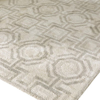 Moca Large Area Rug, Geometric Design, Gray and Ivory Polypropylene 8x10 - BM355567