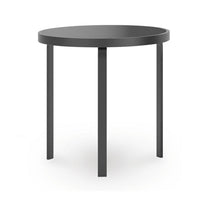 Dori 3pc Coffee Table and 2 End Table Set, Round Glass Top, Matte Black - BM355574