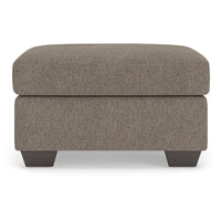 Teu Accent Ottoman, Poly Fiber Foam Seat, Suede Brown Polyester, 34 Inch - BM355578