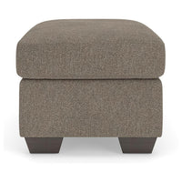 Teu Accent Ottoman, Poly Fiber Foam Seat, Suede Brown Polyester, 34 Inch - BM355578
