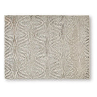Bina 5x7 Medium Area Rug, Trellis Pattern, Beige, Brown Polyester
