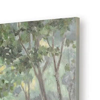 Naya Wall Art Painting, Tranquil Nature Landscape, Handpainted Green 36x36