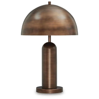 Laya Table Lamp, Dome Shade, Antique Copper, 24 Inch