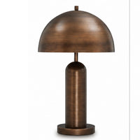 Laya Table Lamp, Dome Shade, Antique Copper, 24 Inch