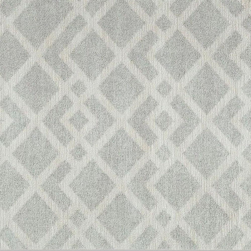Unos 5x7 Geometric Medium Area Rug, Ivory Gray Polypropylene Polyester