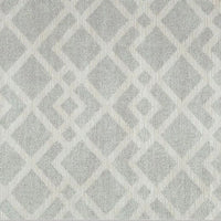 Unos 5x7 Geometric Medium Area Rug, Ivory Gray Polypropylene Polyester