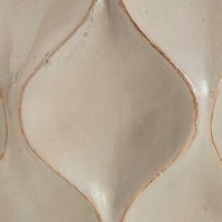 Eddy Table Lamp, Sculptural Curves, Glossy Cream Paper Composite 25 Inch-BM355625