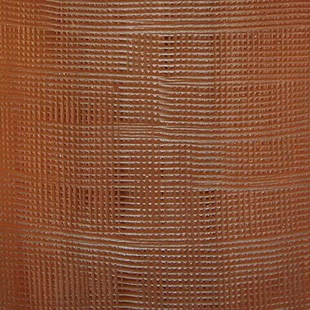 Arma Table Lamp, Carved Glass Body, Gold Base, Amber Brown, White 27 Inch-BM355627